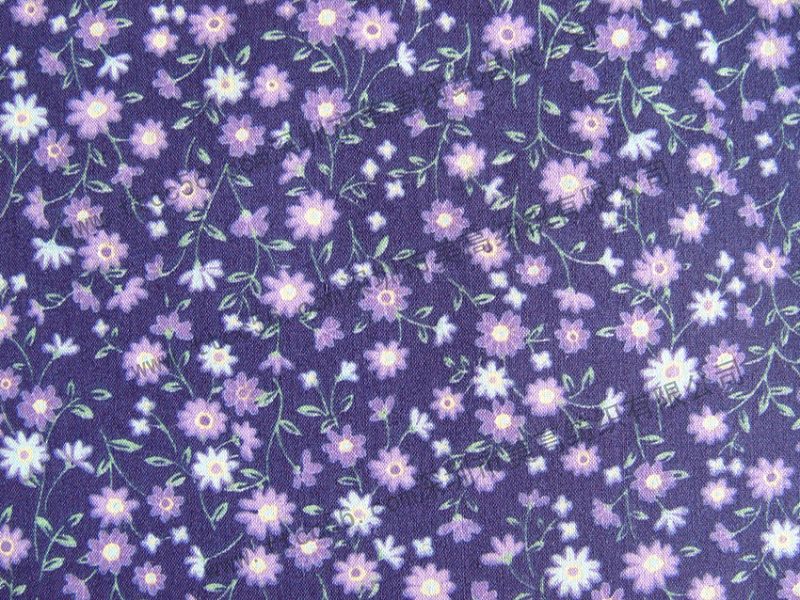 蓝花印花