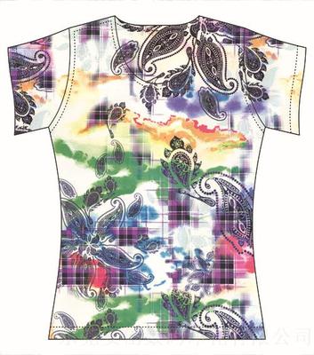 T恤纯棉数码活性印花