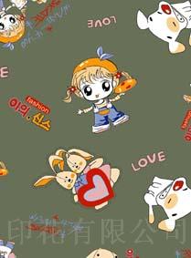 卡通卷裝印花