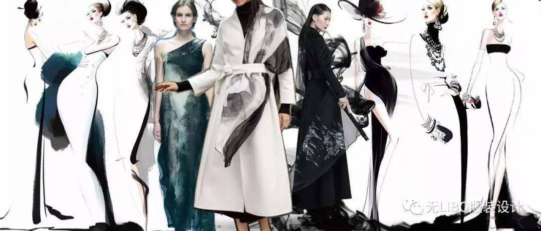 时装里的水墨中国水墨元素服装设计